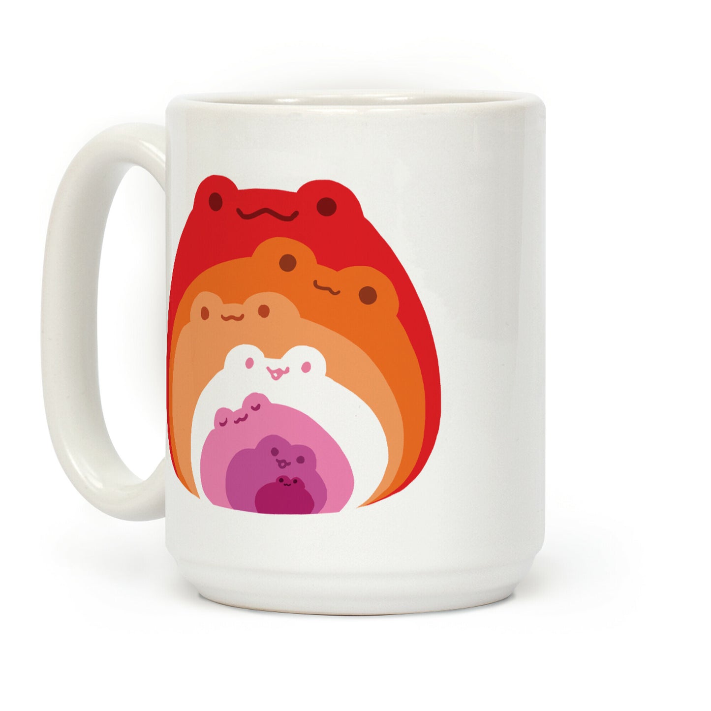 Frogs In Frogs In Frogs Lesbian Pride Coffee Mug