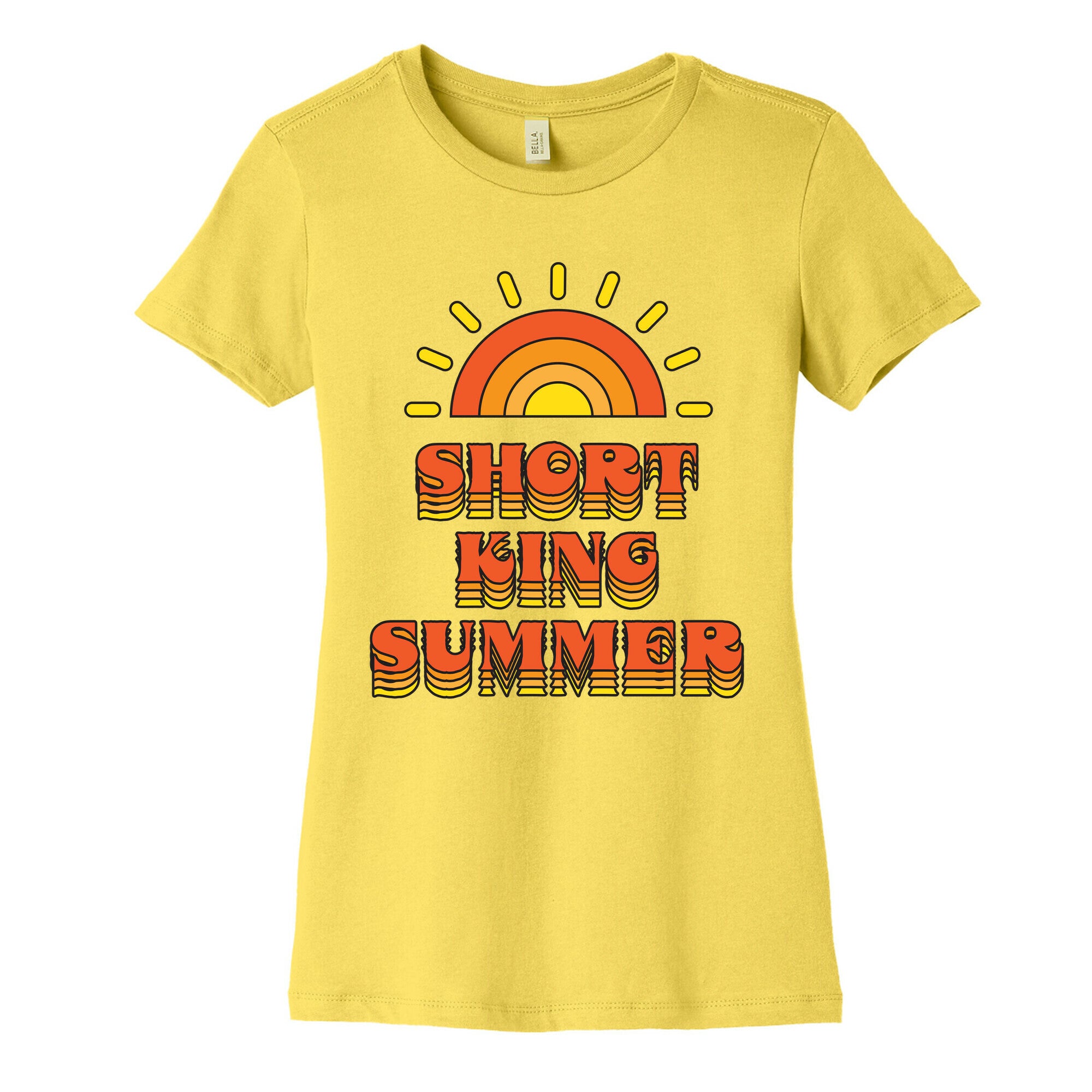 Short King Summer Sunset Women's Cotton Tee