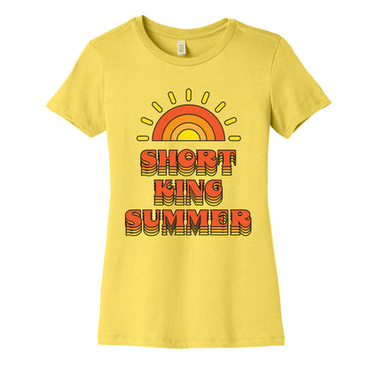 Short King Summer Sunset Women's Cotton Tee
