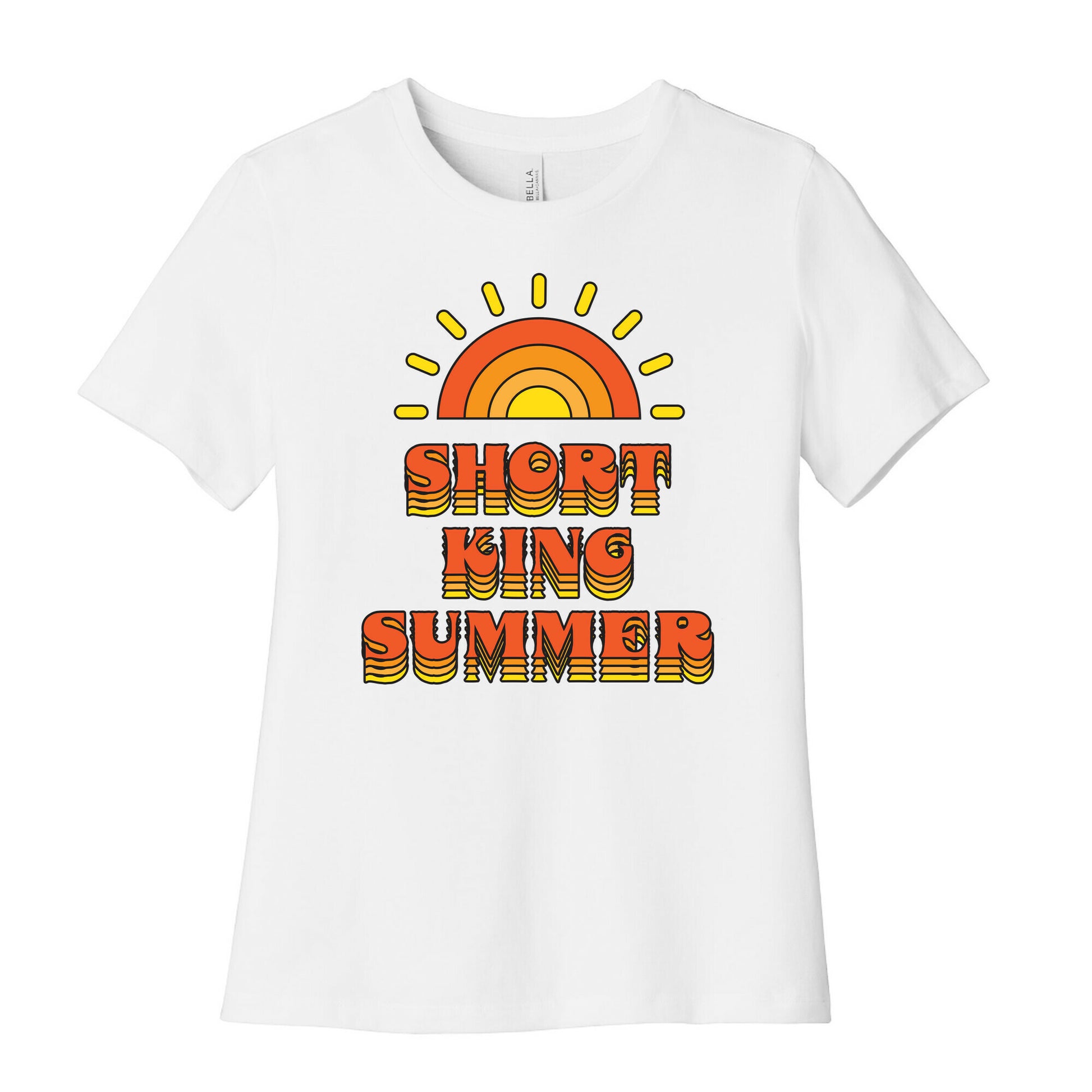 Short King Summer Sunset Women's Cotton Tee
