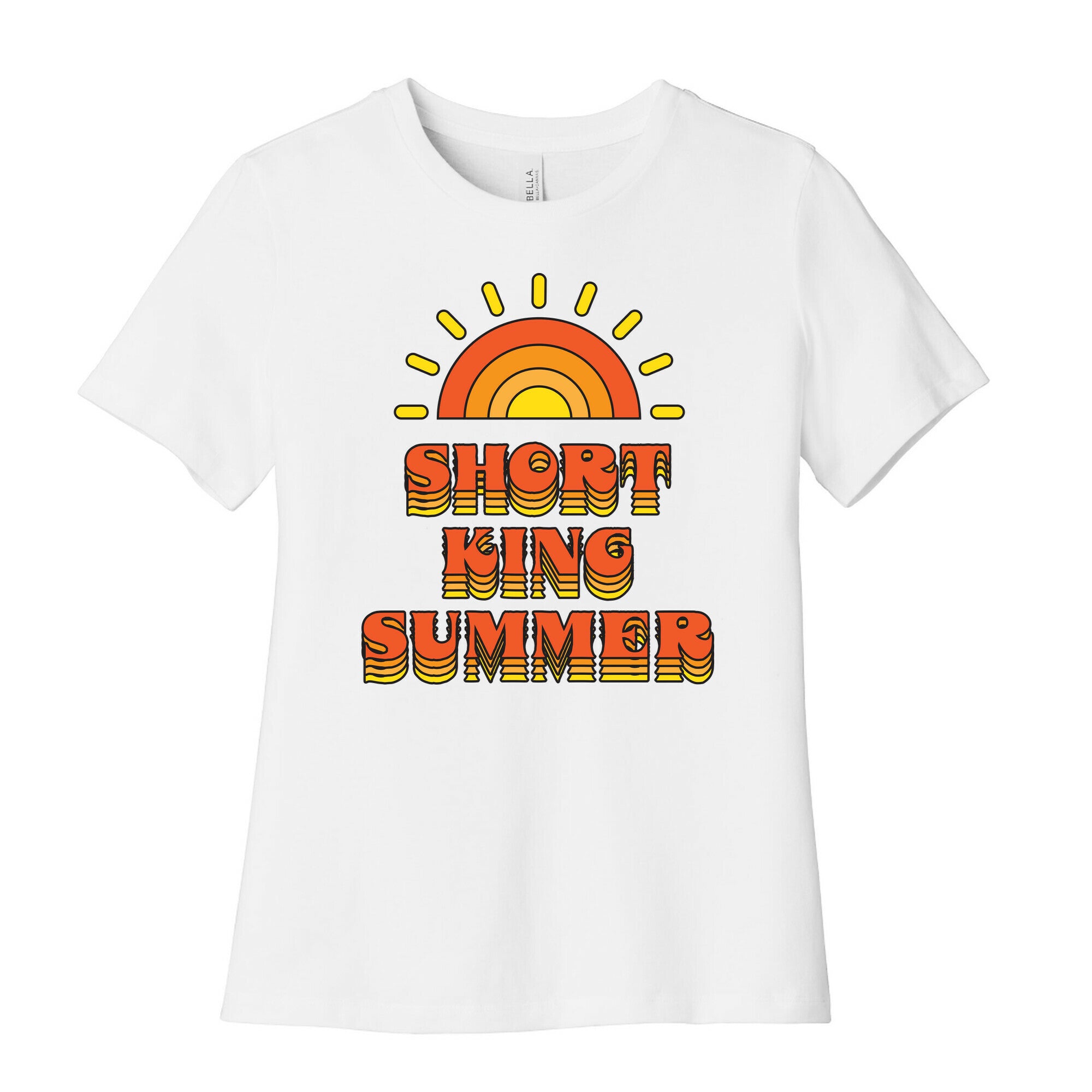 Short King Summer Sunset Women's Cotton Tee