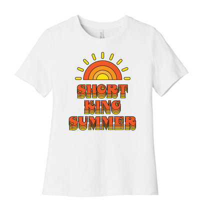 Short King Summer Sunset Women's Cotton Tee