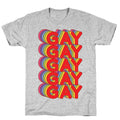 Gay Retro Rainbow T-Shirt