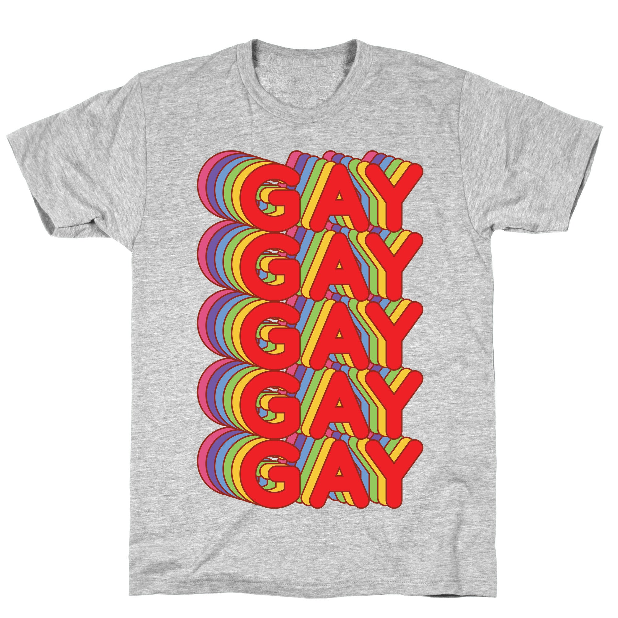 Gay Retro Rainbow T-Shirt