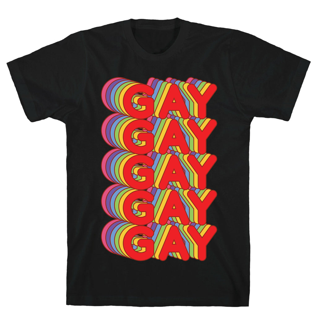 Gay Retro Rainbow T-Shirt