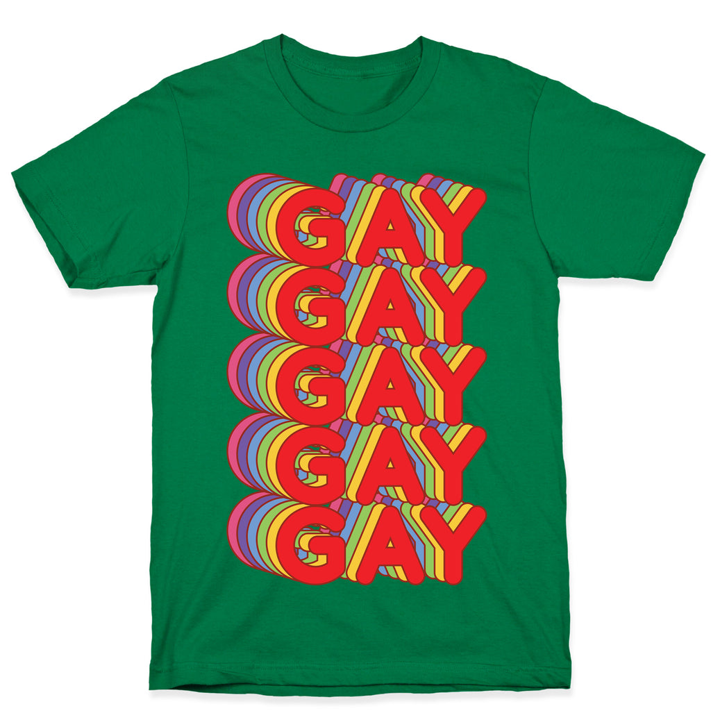 Gay Retro Rainbow T-Shirt