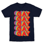 Gay Retro Rainbow T-Shirt