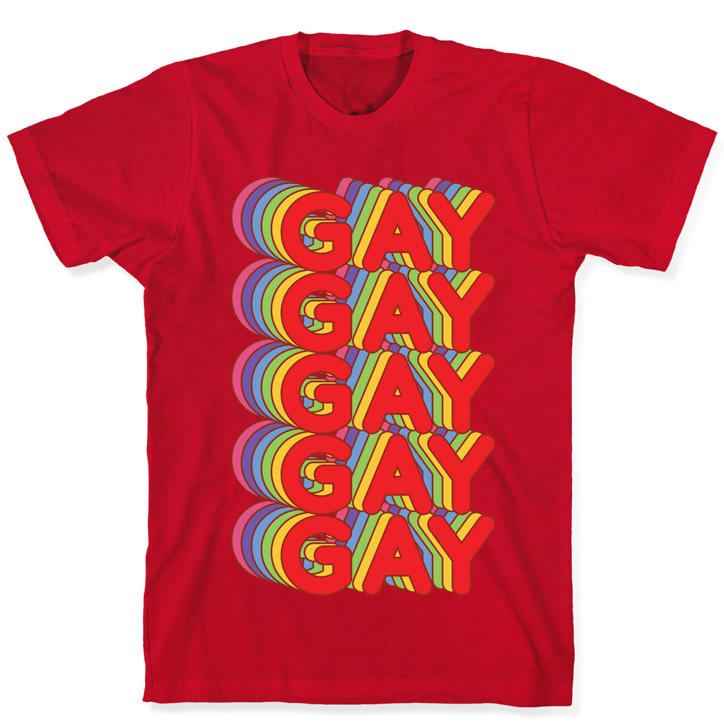 Gay Retro Rainbow T-Shirt