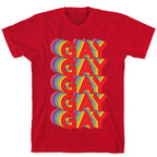 Gay Retro Rainbow T-Shirt
