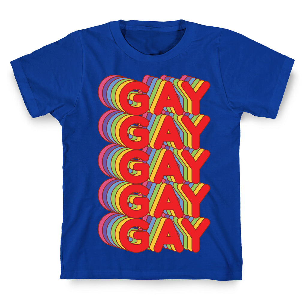 Gay Retro Rainbow T-Shirt