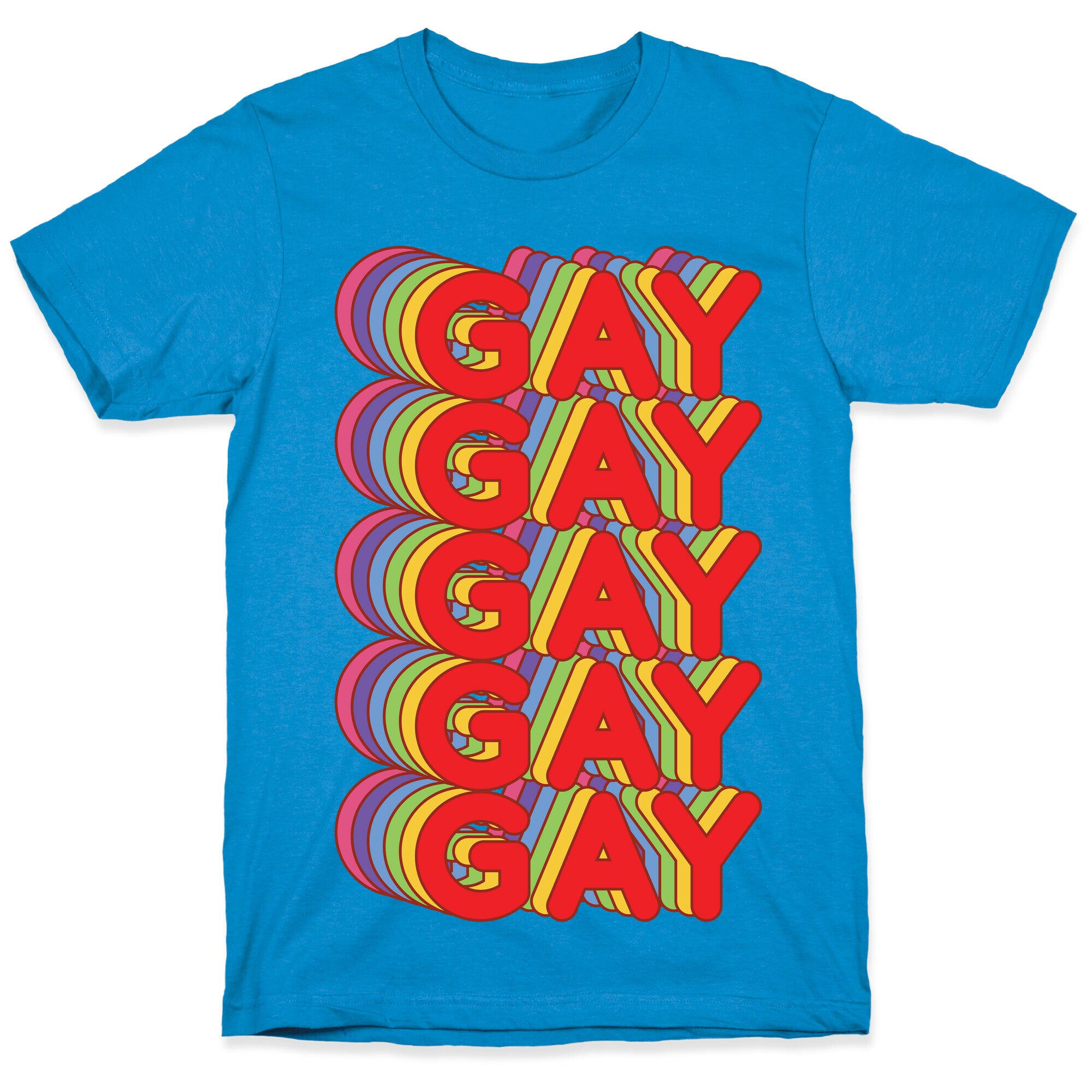 Gay Retro Rainbow T-Shirt