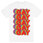 Gay Retro Rainbow T-Shirt