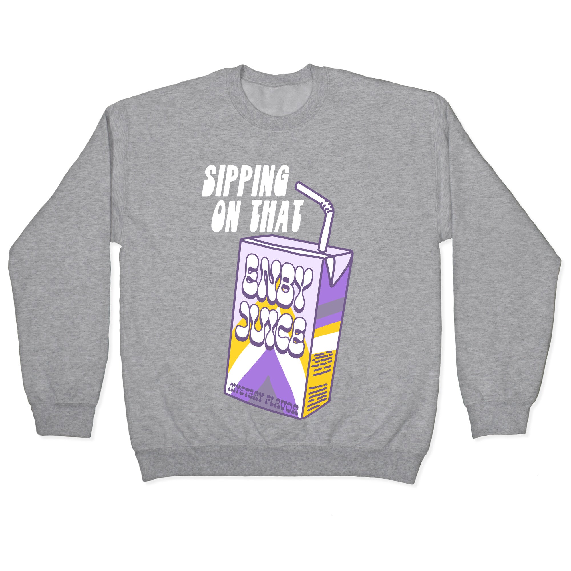 Enby Juice Juicebox Crewneck Sweatshirt