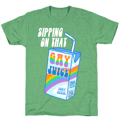 Gay Juice Juice Box Unisex Triblend Tee