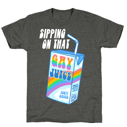 Gay Juice Juice Box Unisex Triblend Tee