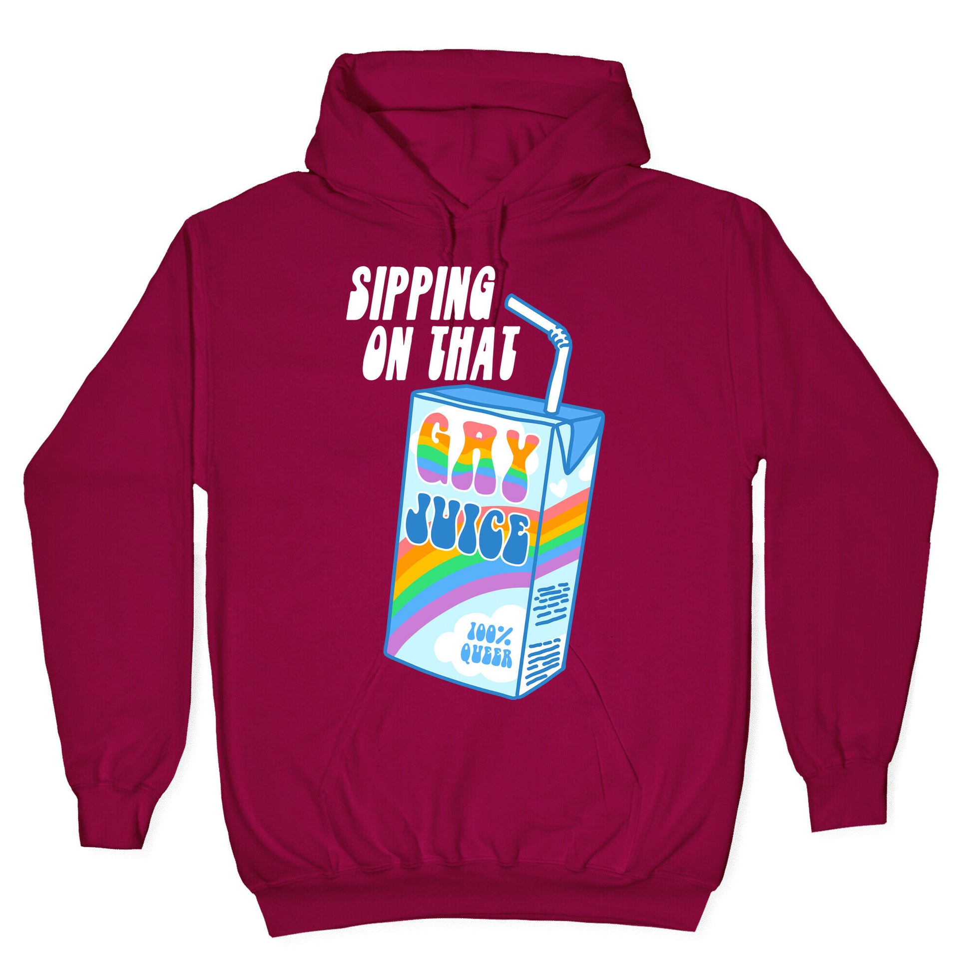 Gay Juice Juice Box Hoodie