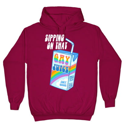 Gay Juice Juice Box Hoodie