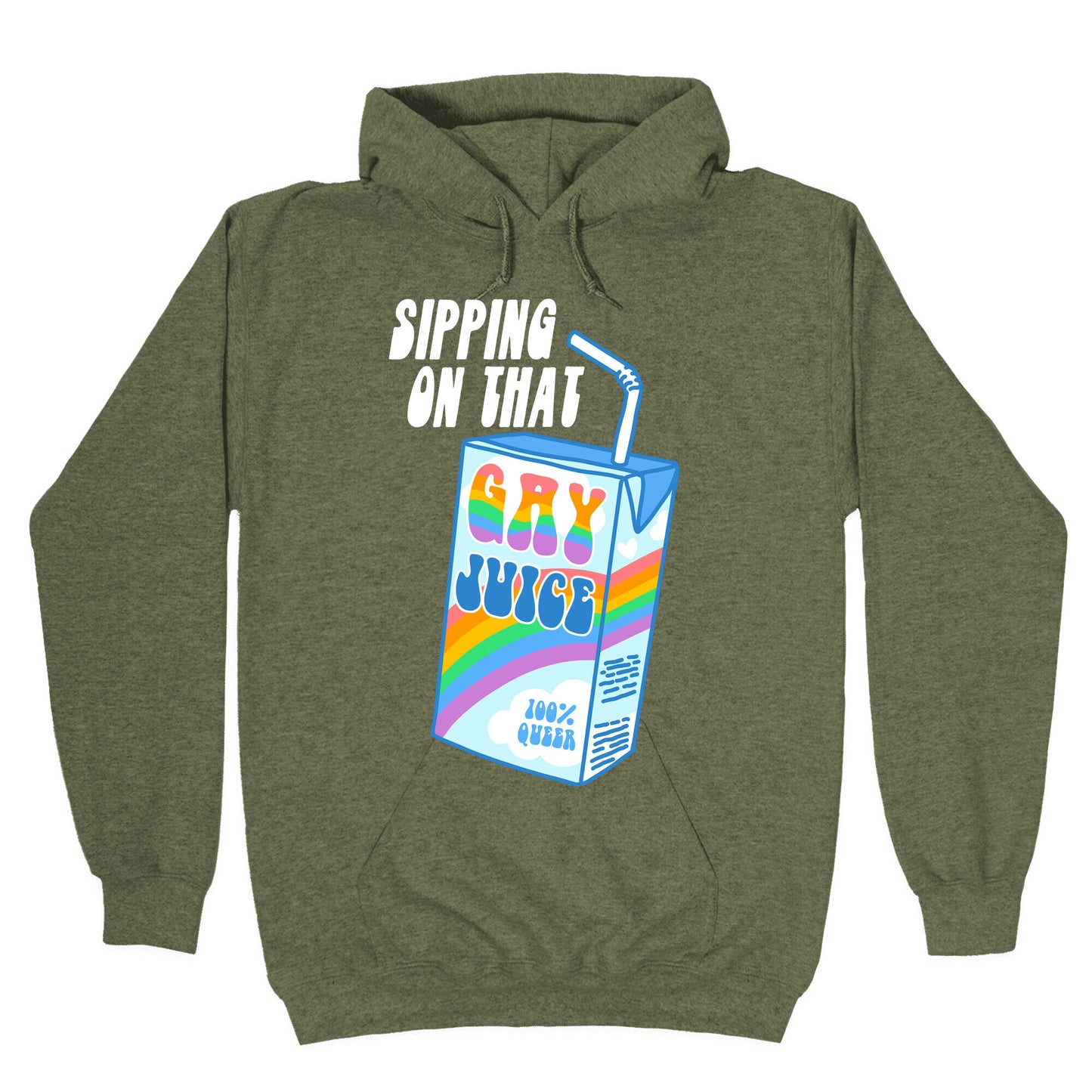 Gay Juice Juice Box Hoodie