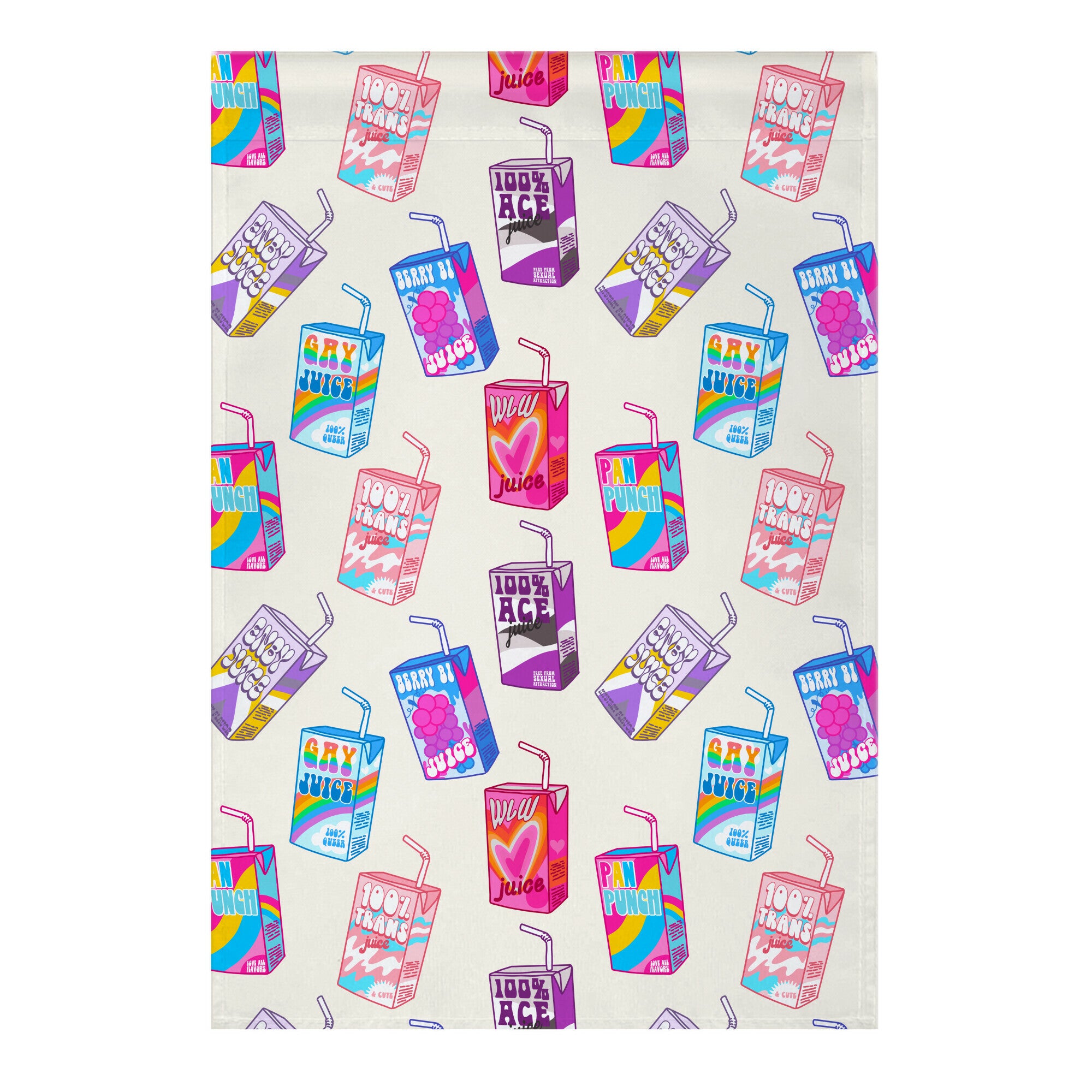 Pride Juice Boxes Garden Flag