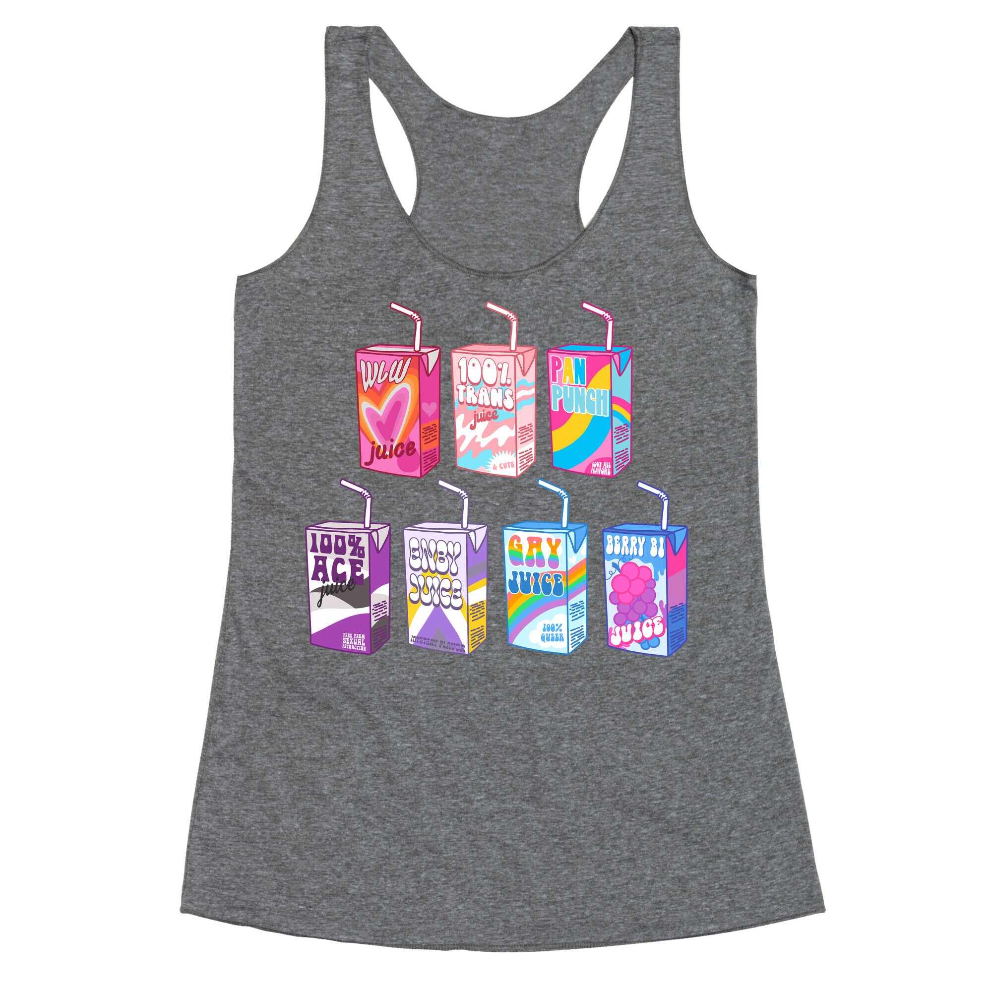 Pride Juice Boxes Racerback Tank