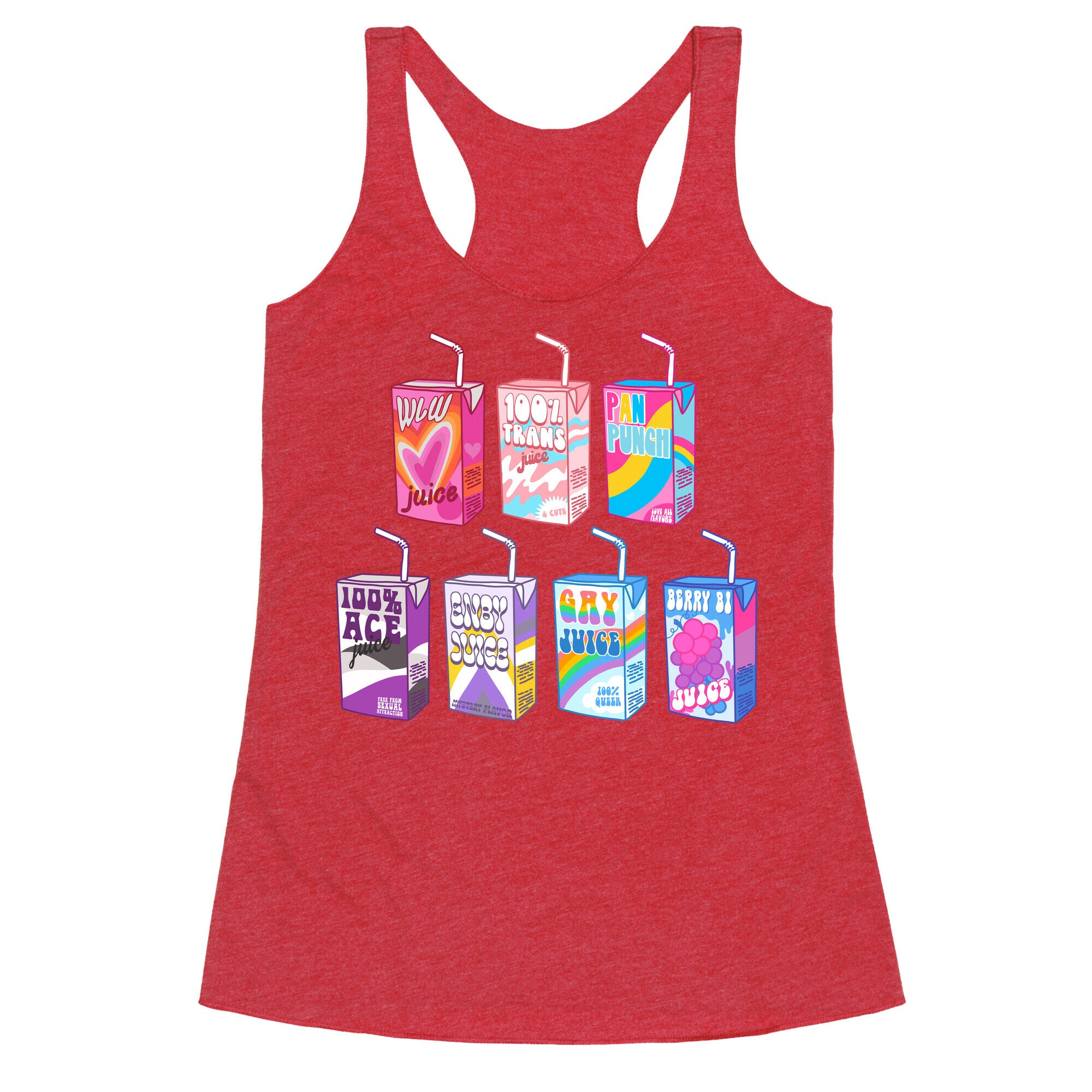 Pride Juice Boxes Racerback Tank