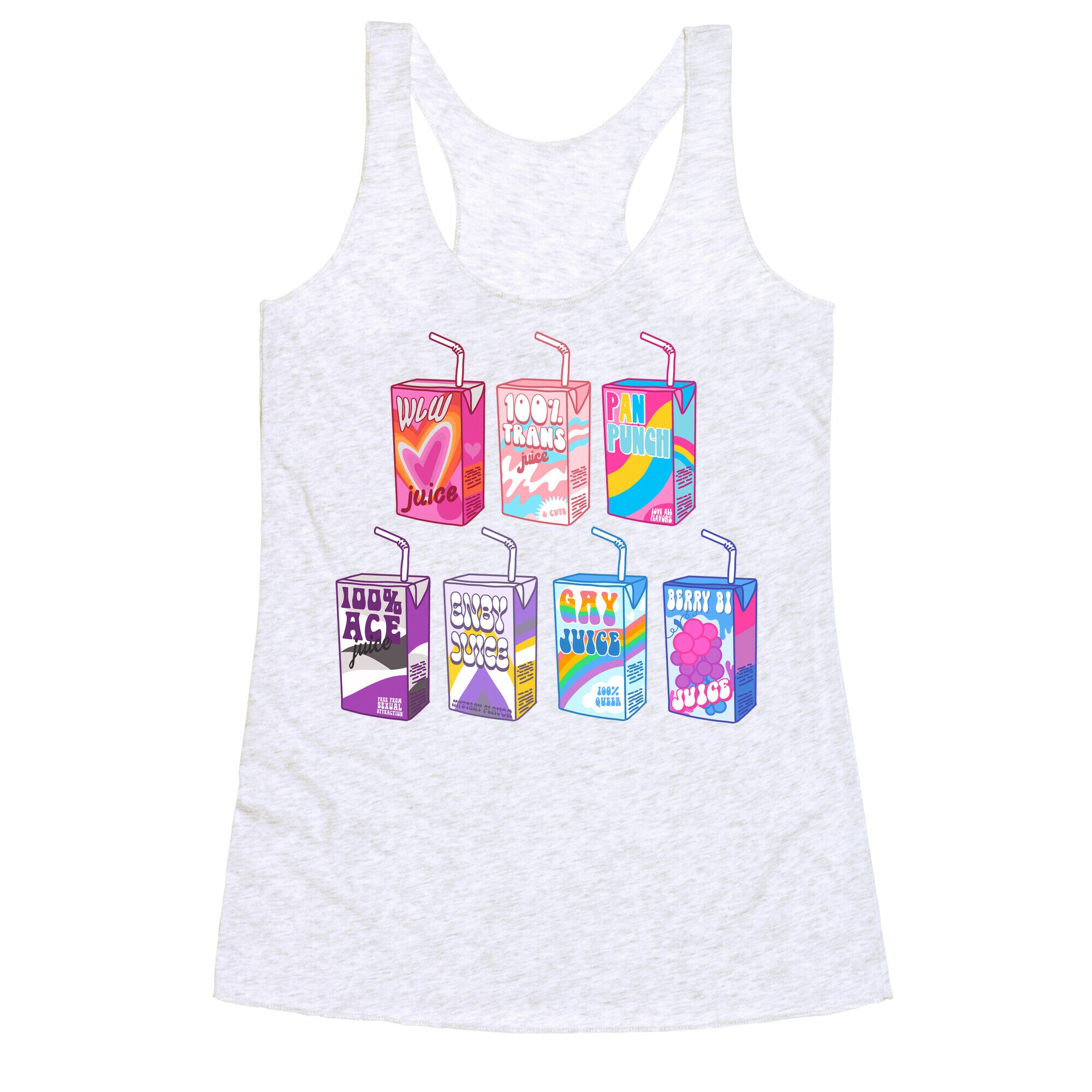 Pride Juice Boxes Racerback Tank
