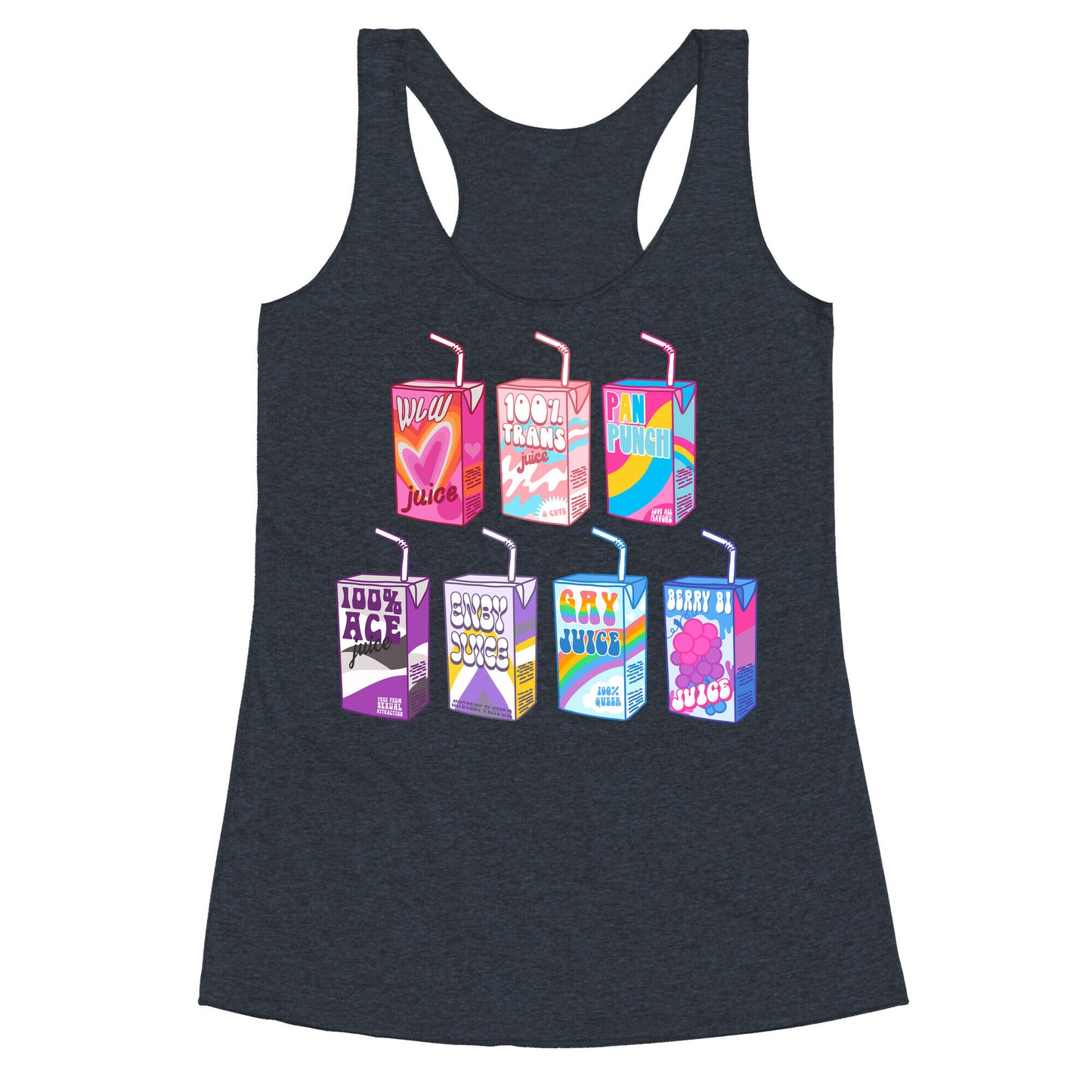 Pride Juice Boxes Racerback Tank