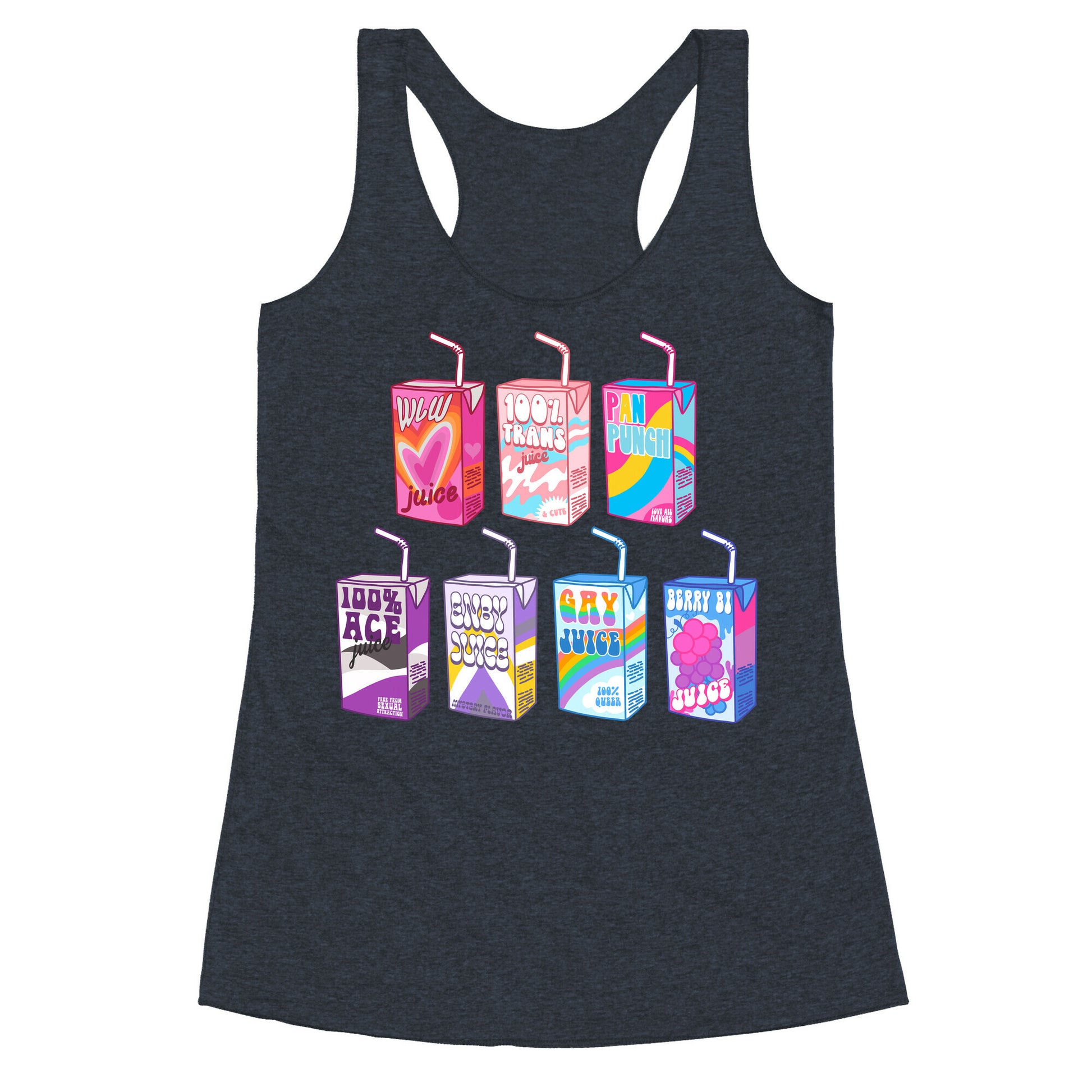 Pride Juice Boxes Racerback Tank