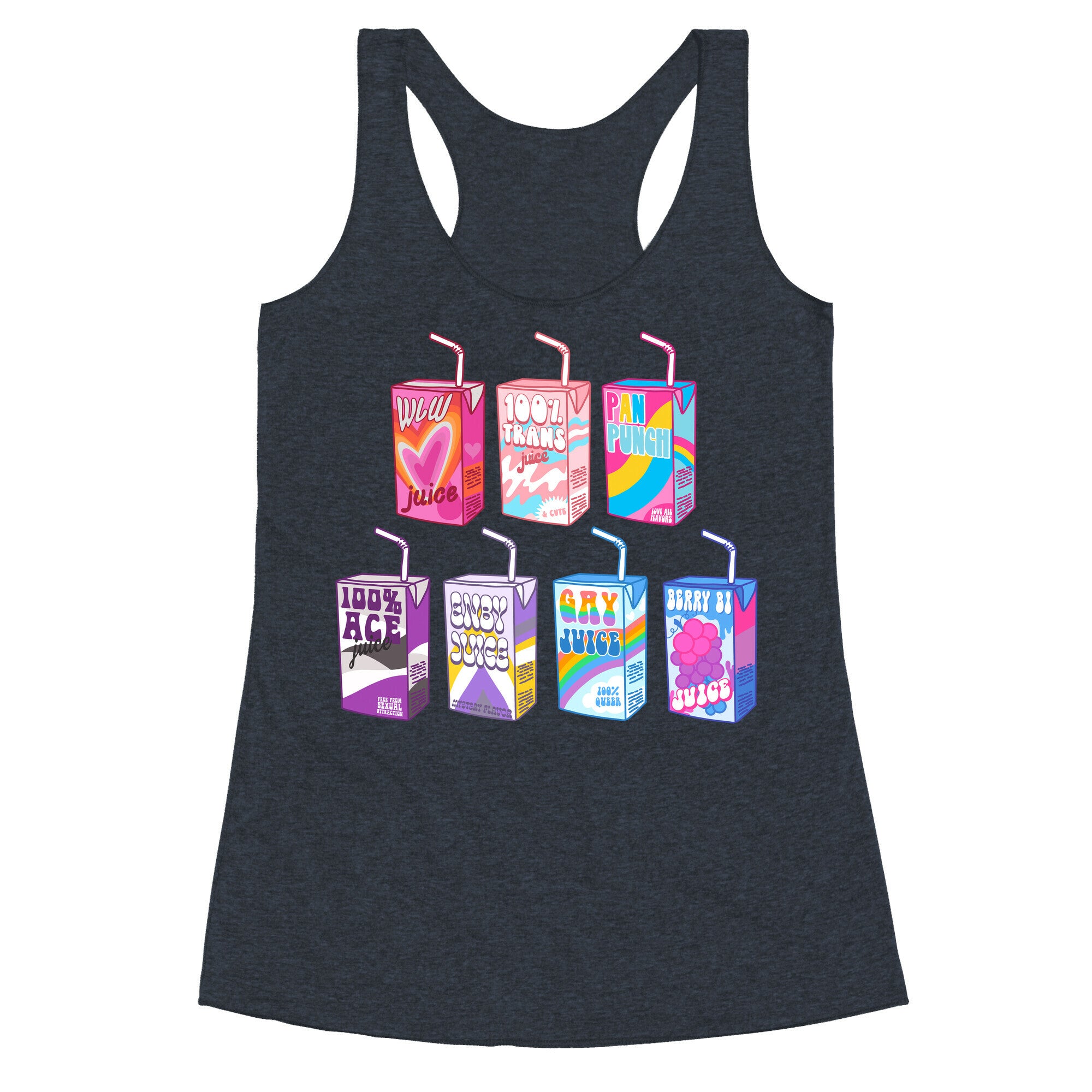 Pride Juice Boxes Racerback Tank