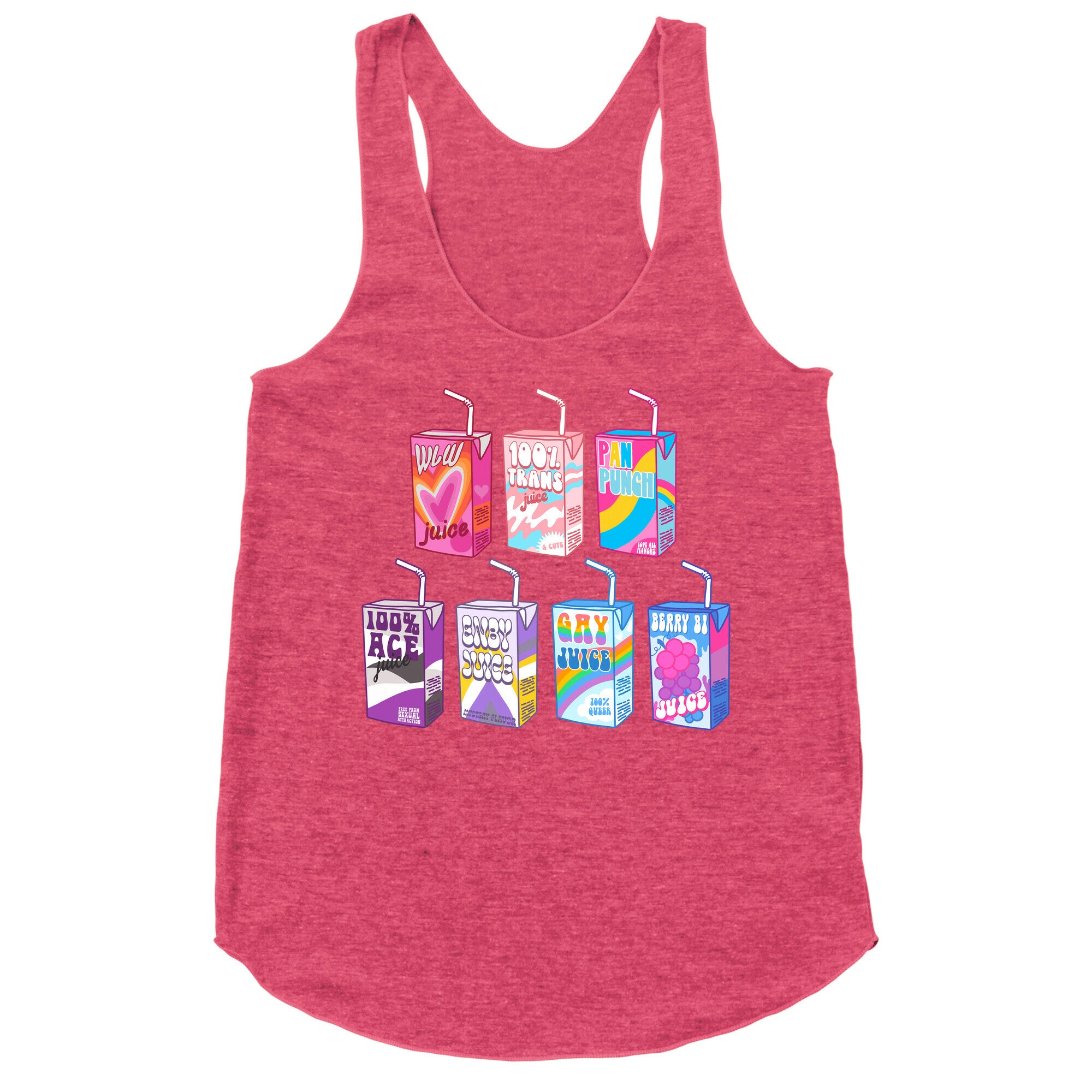 Pride Juice Boxes Racerback Tank