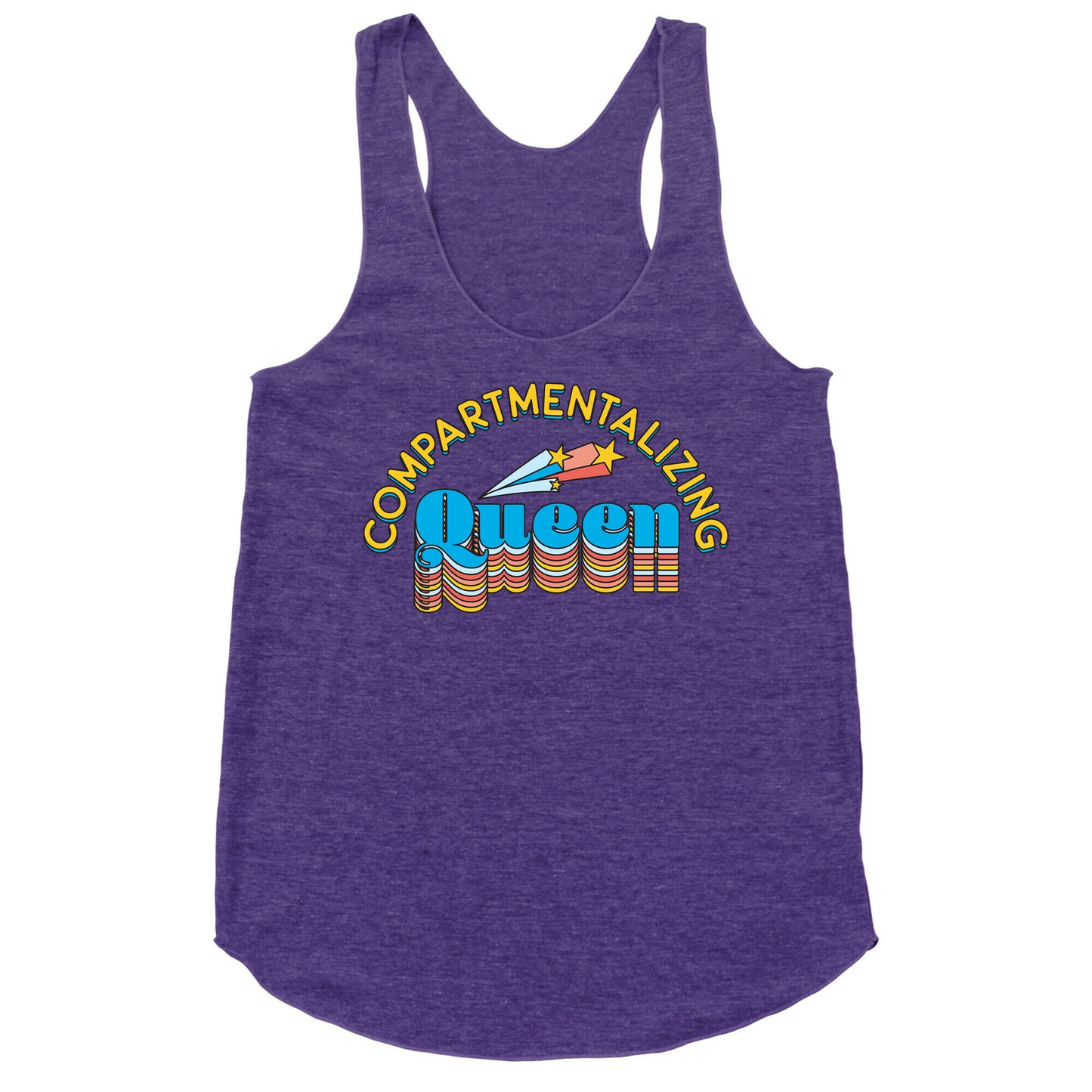 Compartmentalizing Queen Racerback Tank