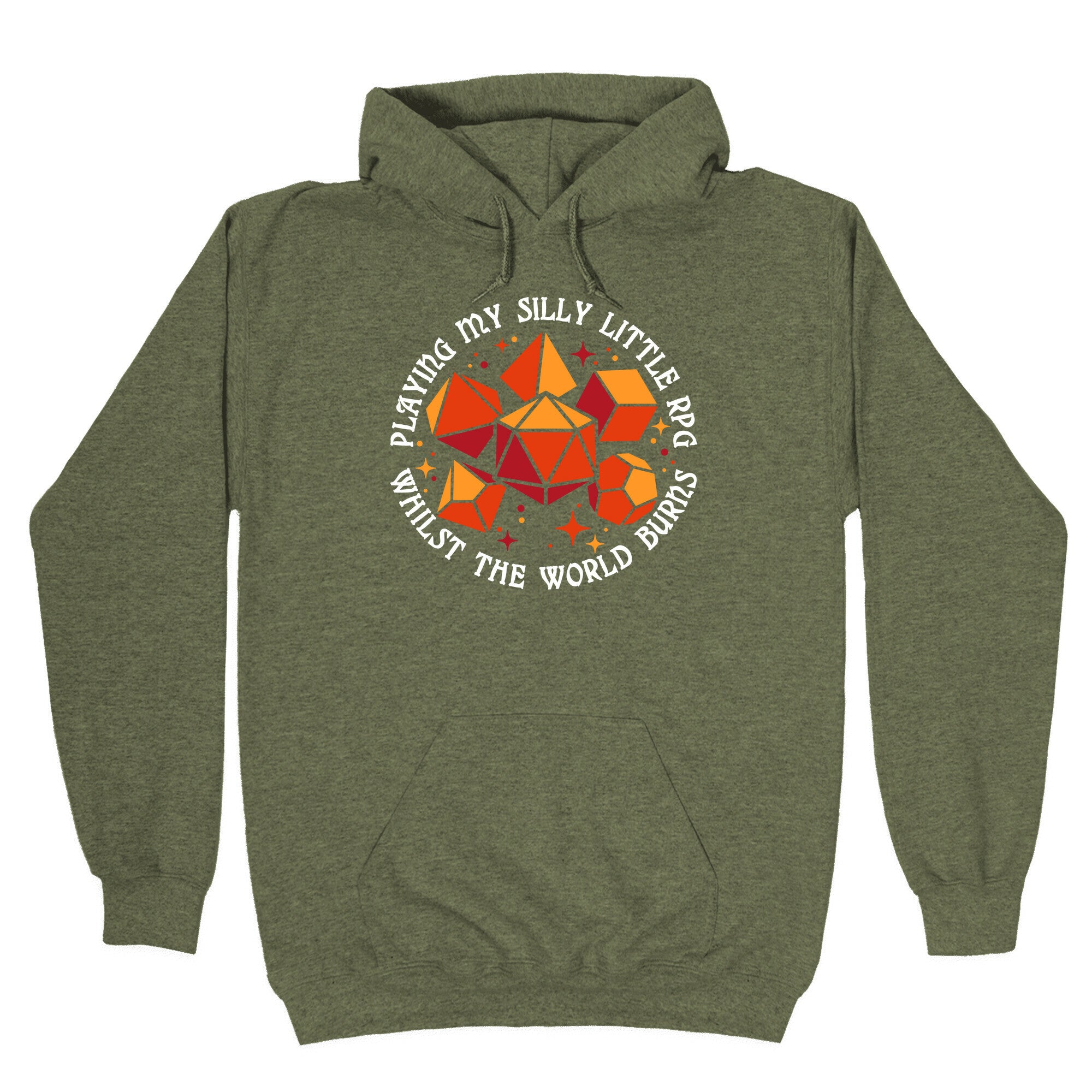Playing My Silly Little RPG Whilst the World Burns Hoodie