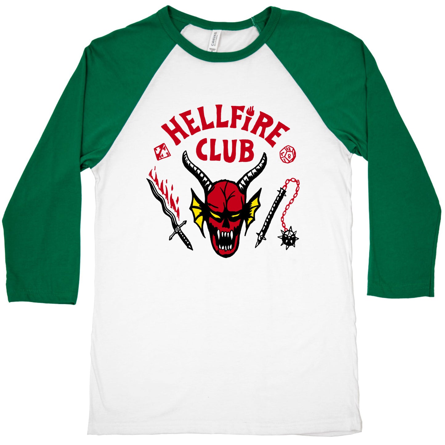 Hellfire D&D Club  Baseball Tee