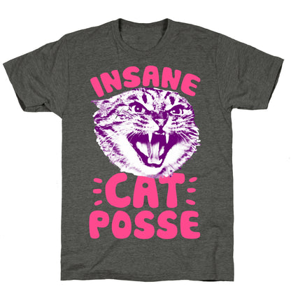 Insane Cat Posse Unisex Triblend Tee