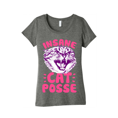 Insane Cat Posse Women's Triblend Tee