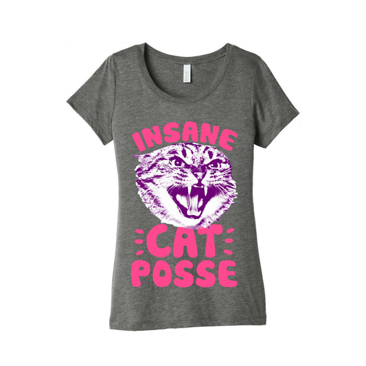 Insane Cat Posse Women's Triblend Tee