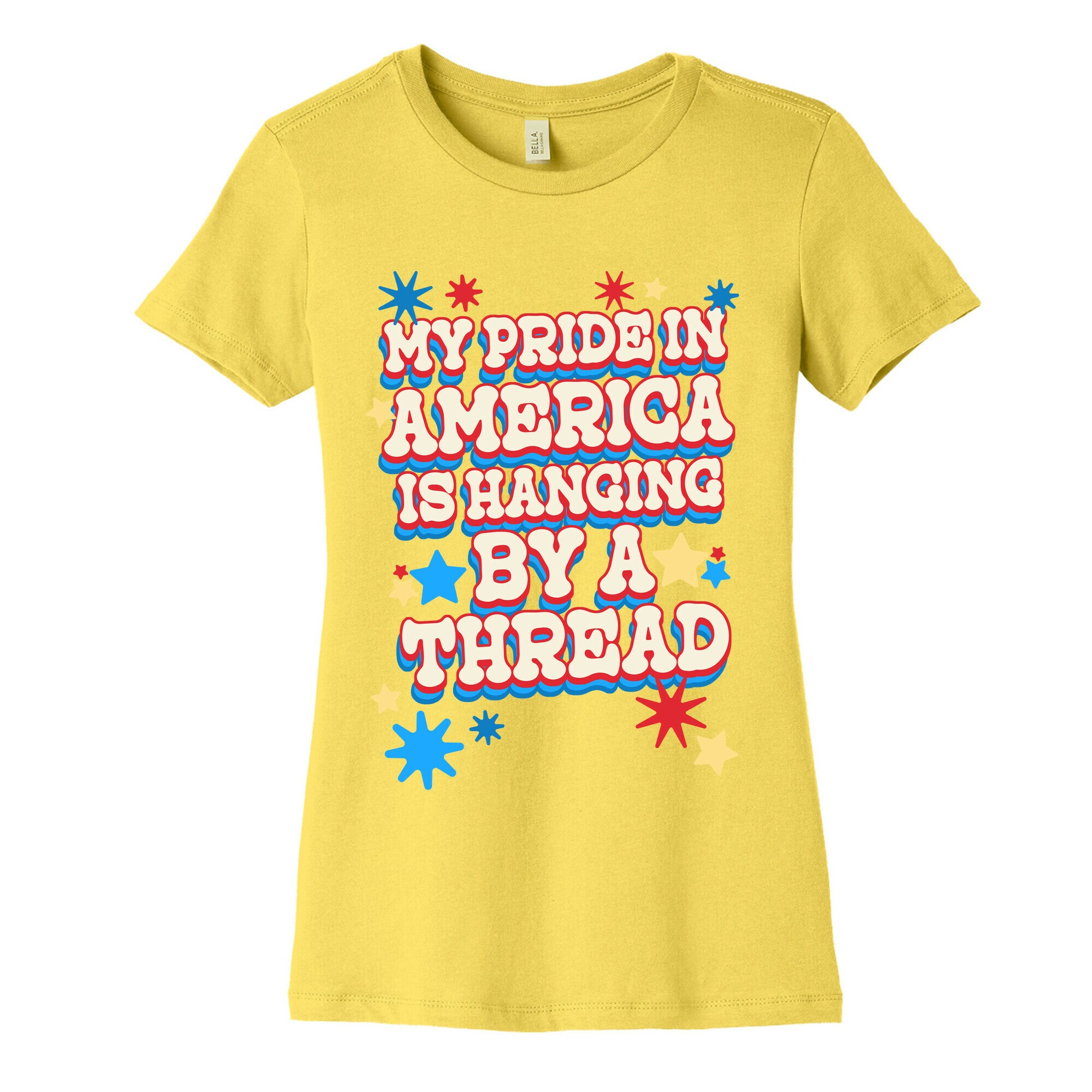 My Pride In America is Hanging By a Thread Women's Cotton Tee