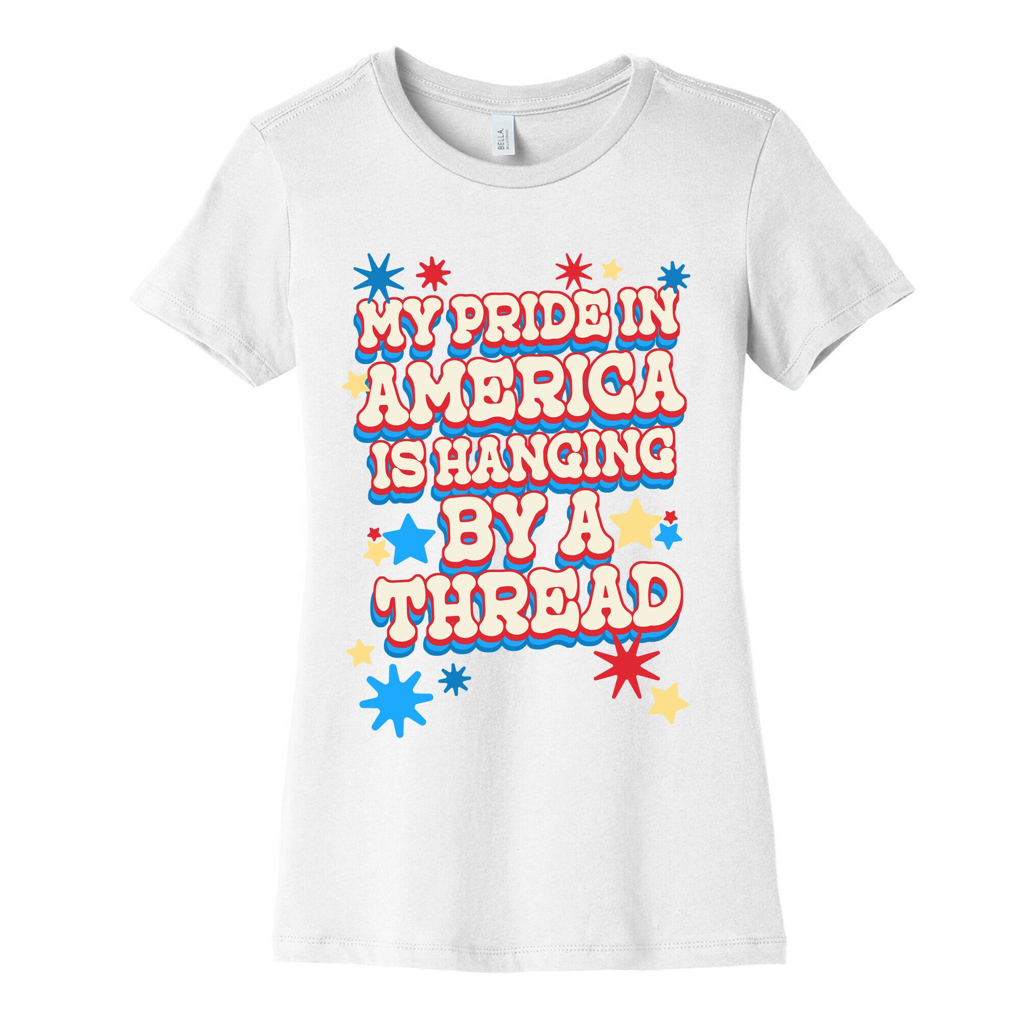 My Pride In America is Hanging By a Thread Women's Cotton Tee
