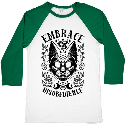 Embrace Disobedience Baseball Tee