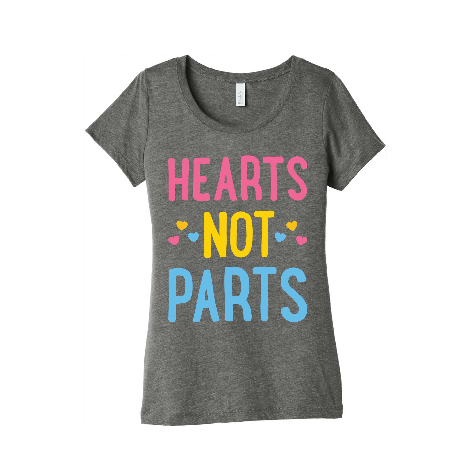Hearts Not Parts (Pansexual) Women's Triblend Tee