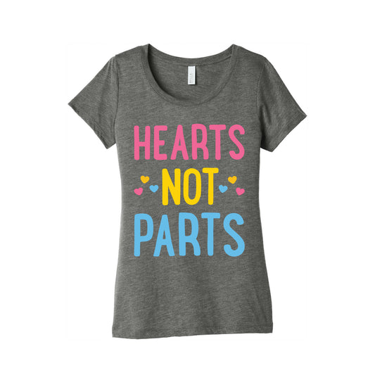 Hearts Not Parts (Pansexual) Women's Triblend Tee