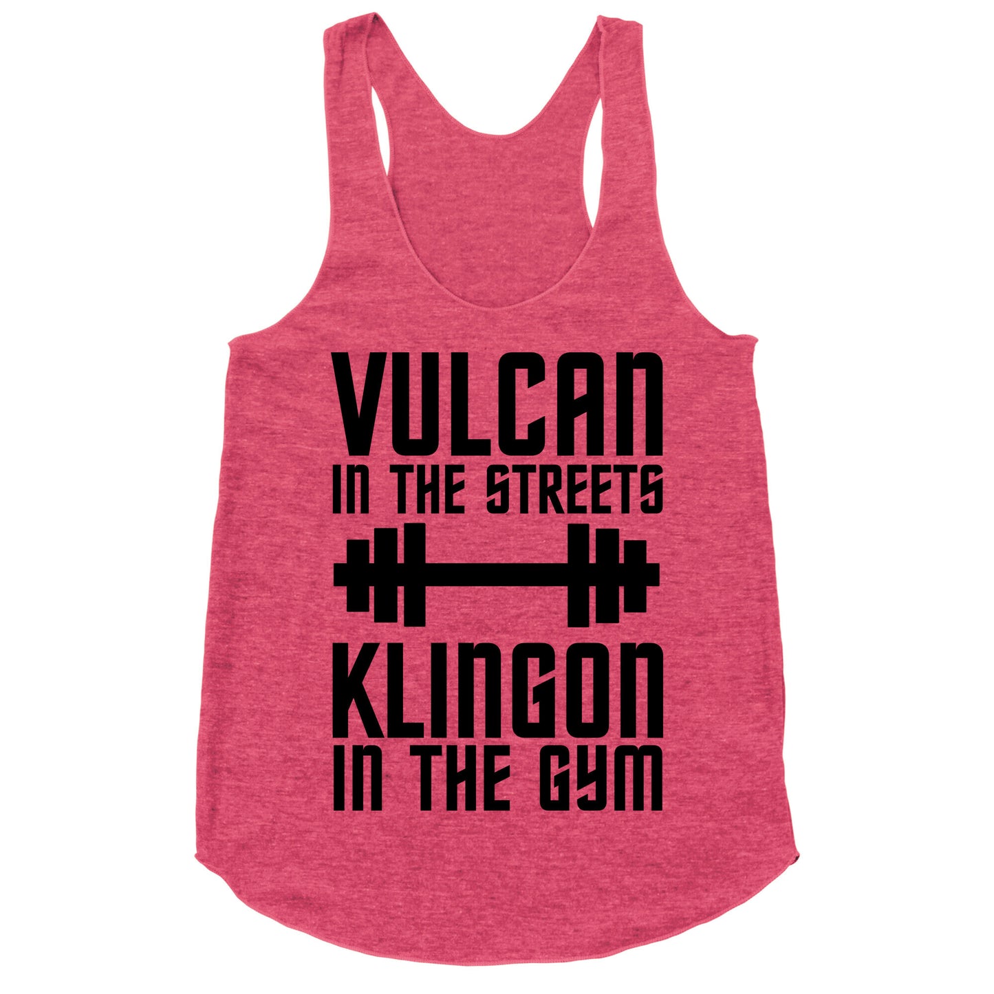 Klingon in the Gym Racerback Tank