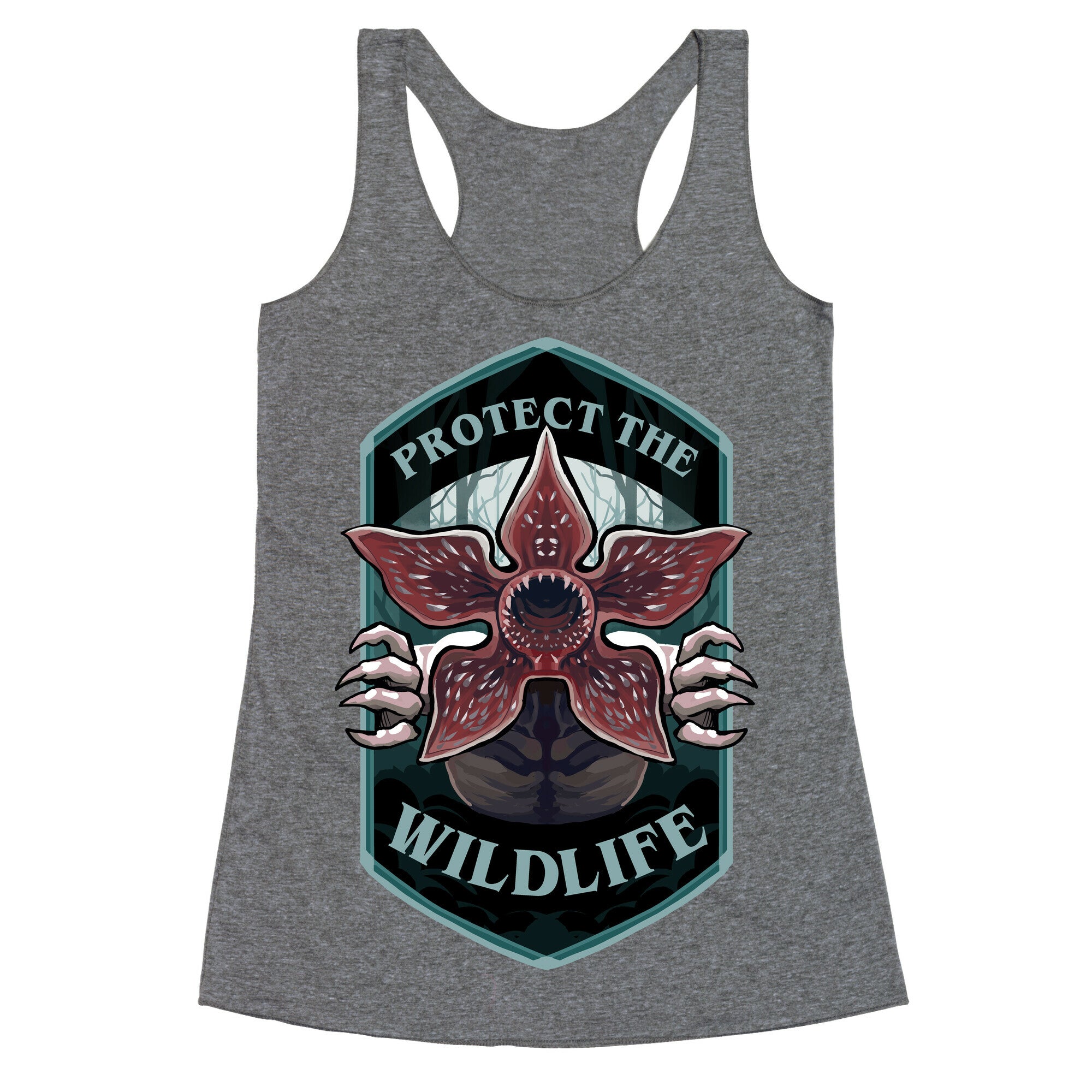 Protect The Wildlife Demogorgon Racerback Tank