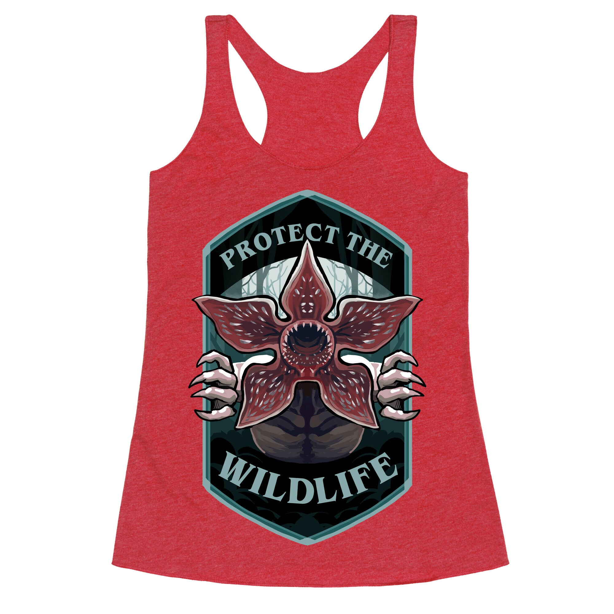 Protect The Wildlife Demogorgon Racerback Tank