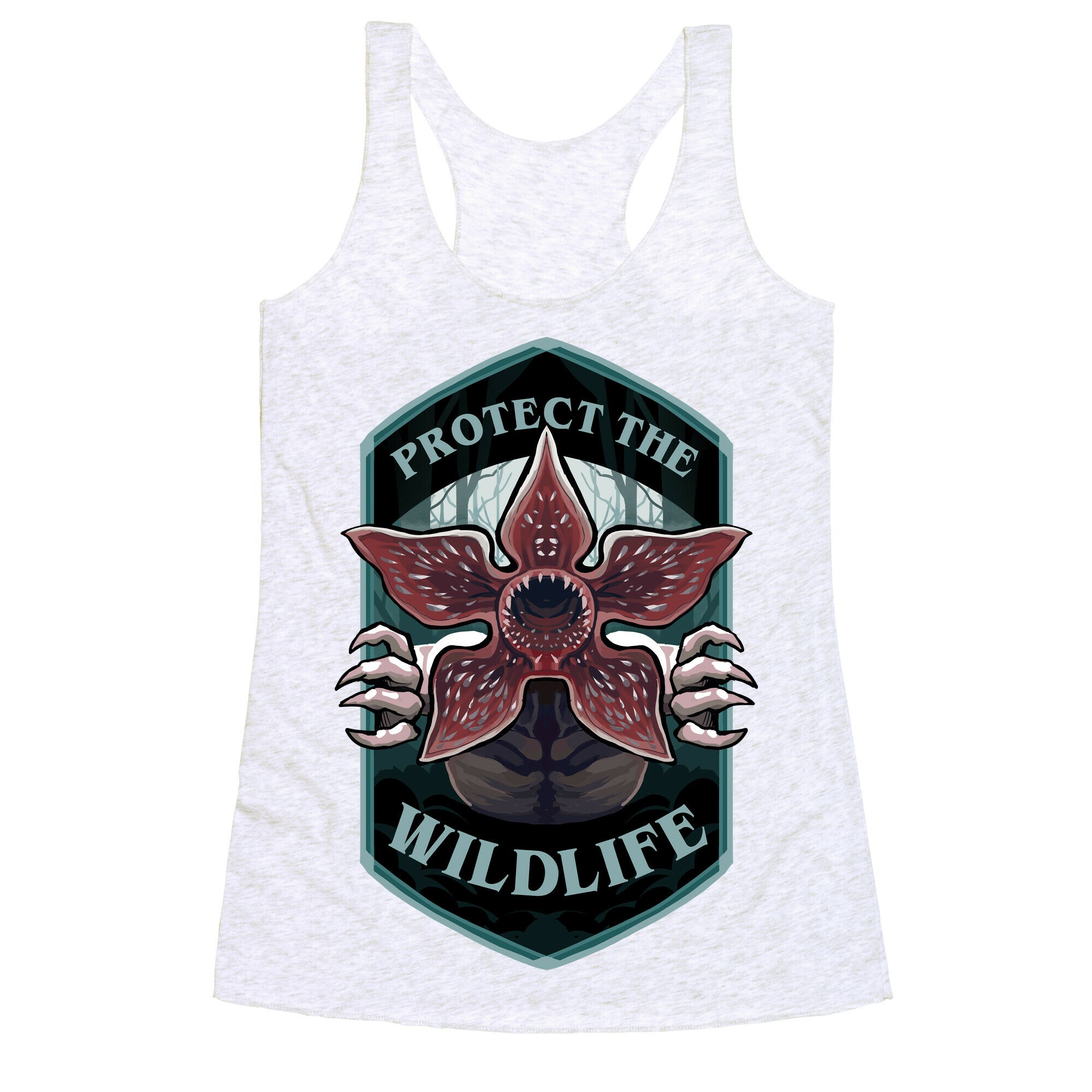 Protect The Wildlife Demogorgon Racerback Tank