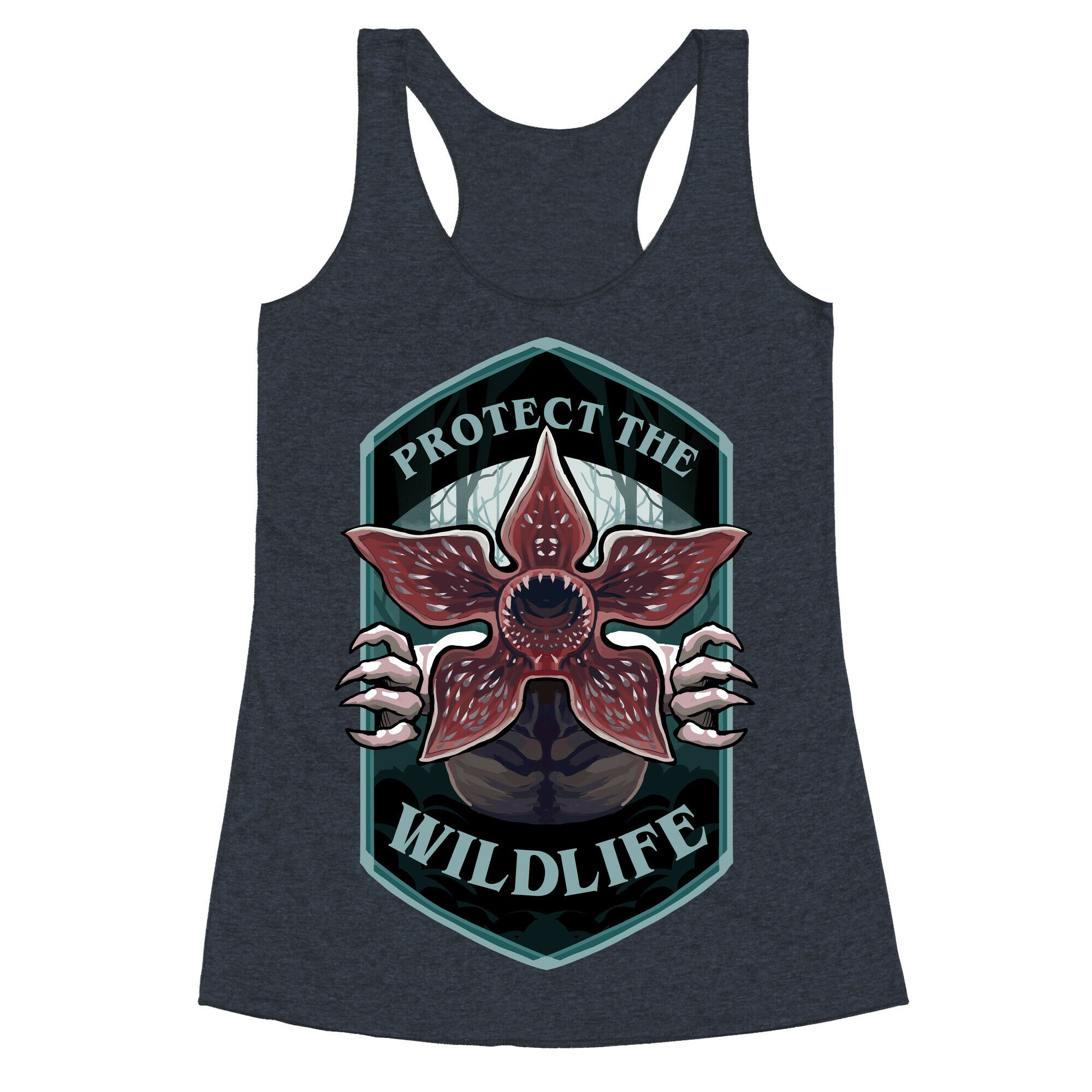 Protect The Wildlife Demogorgon Racerback Tank