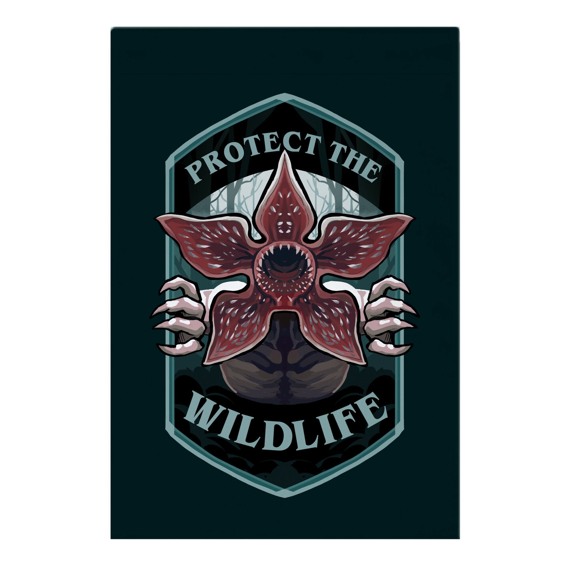 Protect The Wildlife Demogorgon Garden Flag