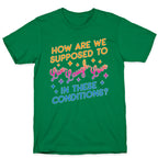 How Are We Supposed To Live, Laugh, Love In These Conditions? T-Shirt