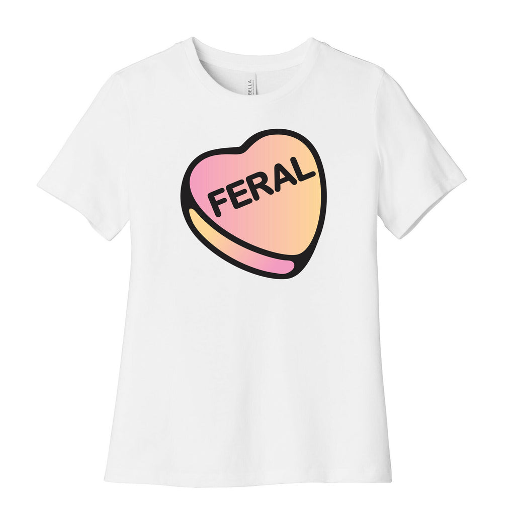 Feral Candy Heart Women's Cotton Tee