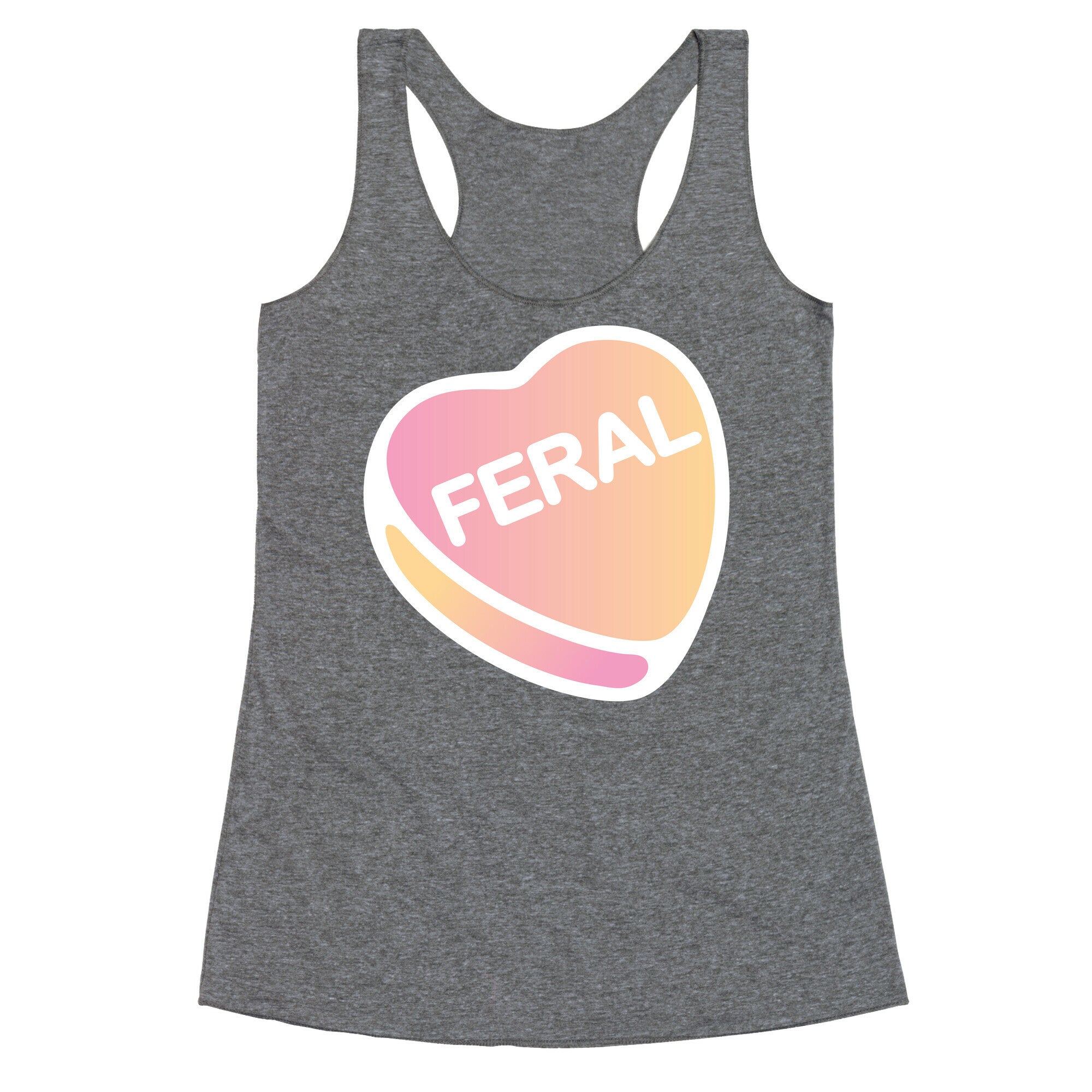 Feral Candy Heart Racerback Tank